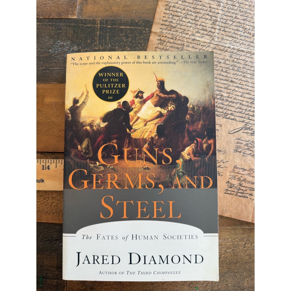 Guns Germs and Steel Jared Diamond Pulitzer Prize Nonfiction Paperback 1999